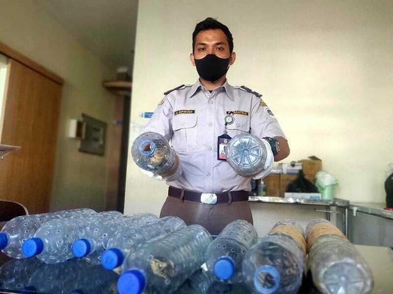Gambar biawak yang gagal diselundupkan dari Sumbawa ke Jawa. | Foto: Kobar KSB