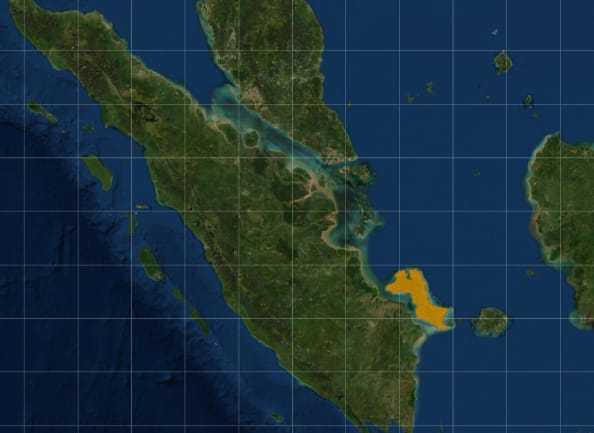 Wilayah sebaran kukang bangka. | Foto: IUCN