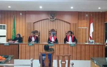 Terdakwa kasus perdagangan orangutan sumatera divonis penjara dan denda. | Sumber: Dok. Forum Jurnalis Lingkungan Aceh
