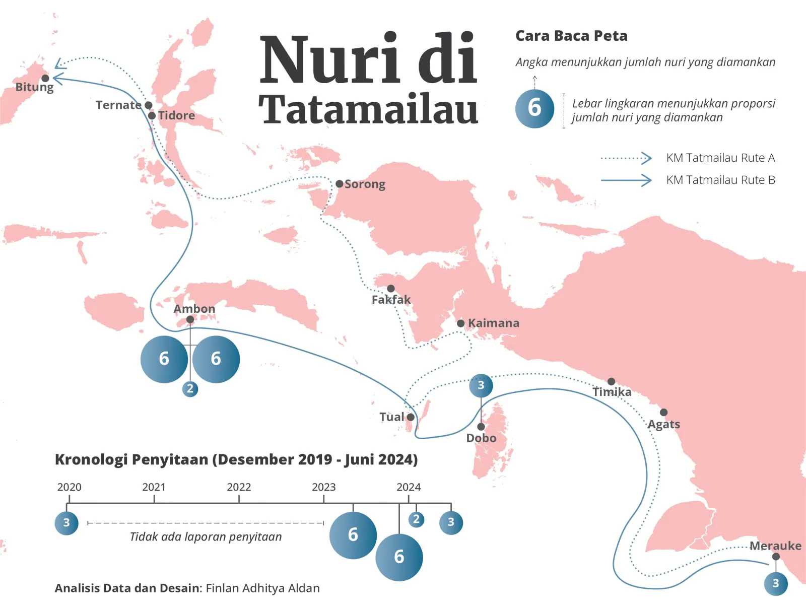 Tiga Nuri Dilindungi Diamankan dari KM Tatamailau